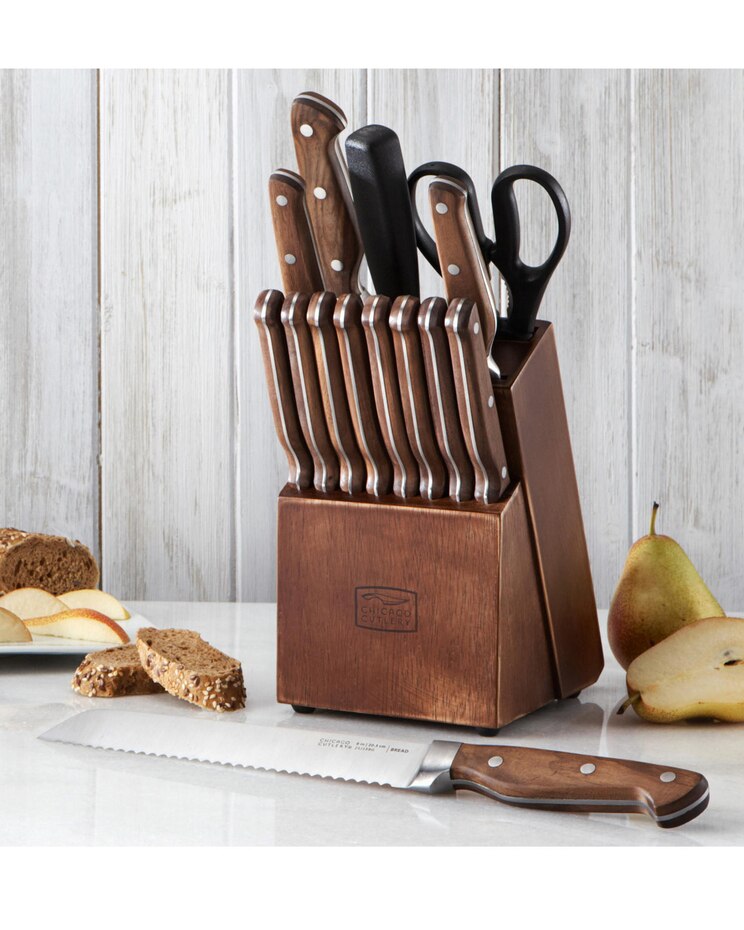Chicago Cutlery Precision Cut 15pc Knife Block Set image number 1