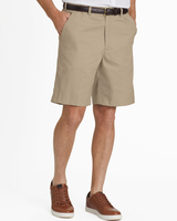JohnBlairFlex Adjust-A-Band Relaxed-Fit Plain-Front Shorts thumbnail number 1