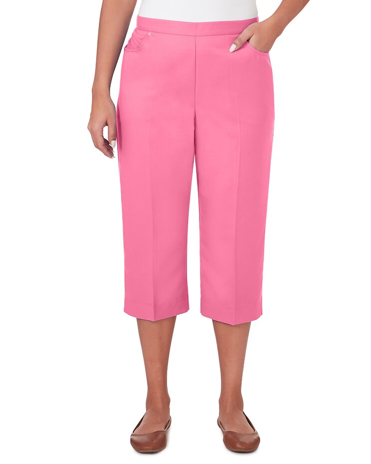 Alfred Dunner® Paradise Island Island Twill Capri image number 1