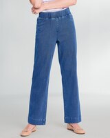 Classic Knit Denim Wide-Leg thumbnail number 1