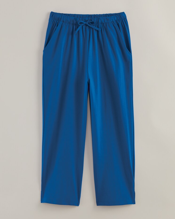 Haband Jersey-Knit Capris with Drawstring Waist image number 3