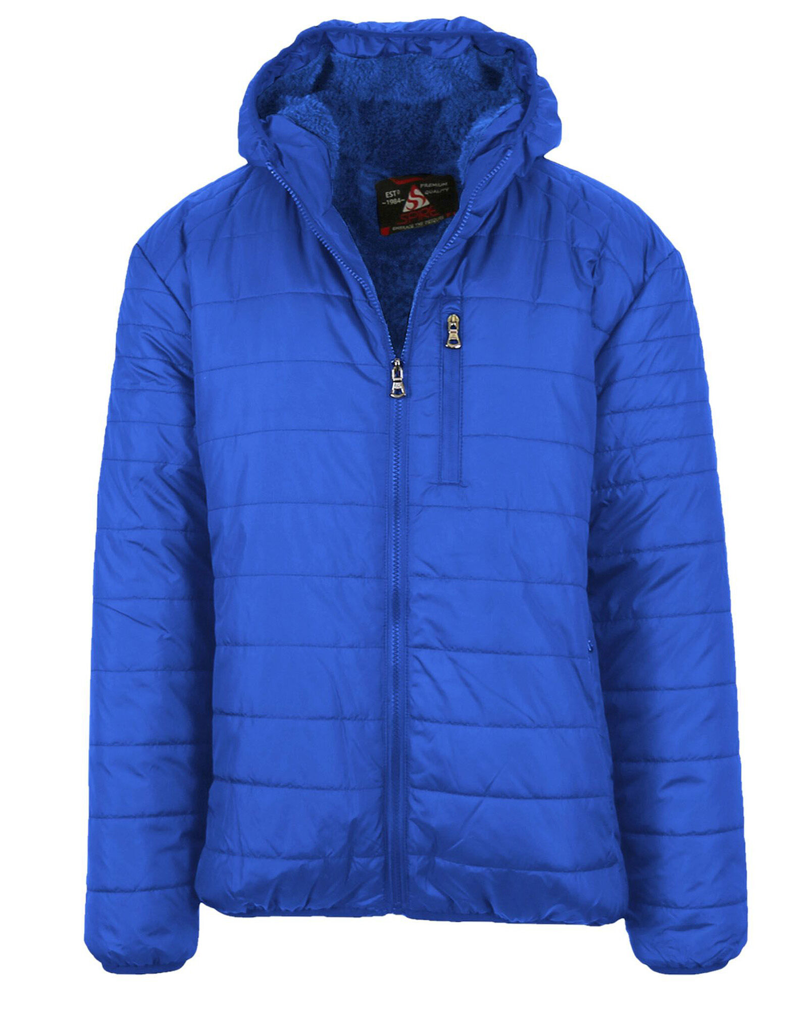 Sherpa lined hooded puffer jacket discount