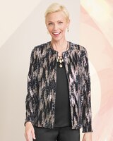 Waterfall Velvet Sequin Jacket thumbnail number 1