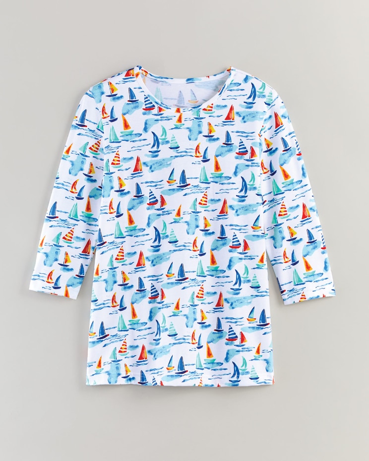 Three-Quarter Sleeve Anytime Tee image number 3