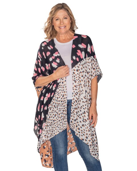 Linda Anderson Women's Kimono - Multi Abstract