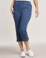 DenimEase™ Classic Pull-On Capris thumbnail number 1
