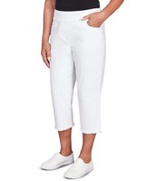 Alfred Dunner® Superstretch Denim Fringe Capri Pant thumbnail number 3