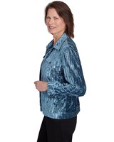 Alfred Dunner® Harvest Moon Crushed Velvet Jacket thumbnail number 2