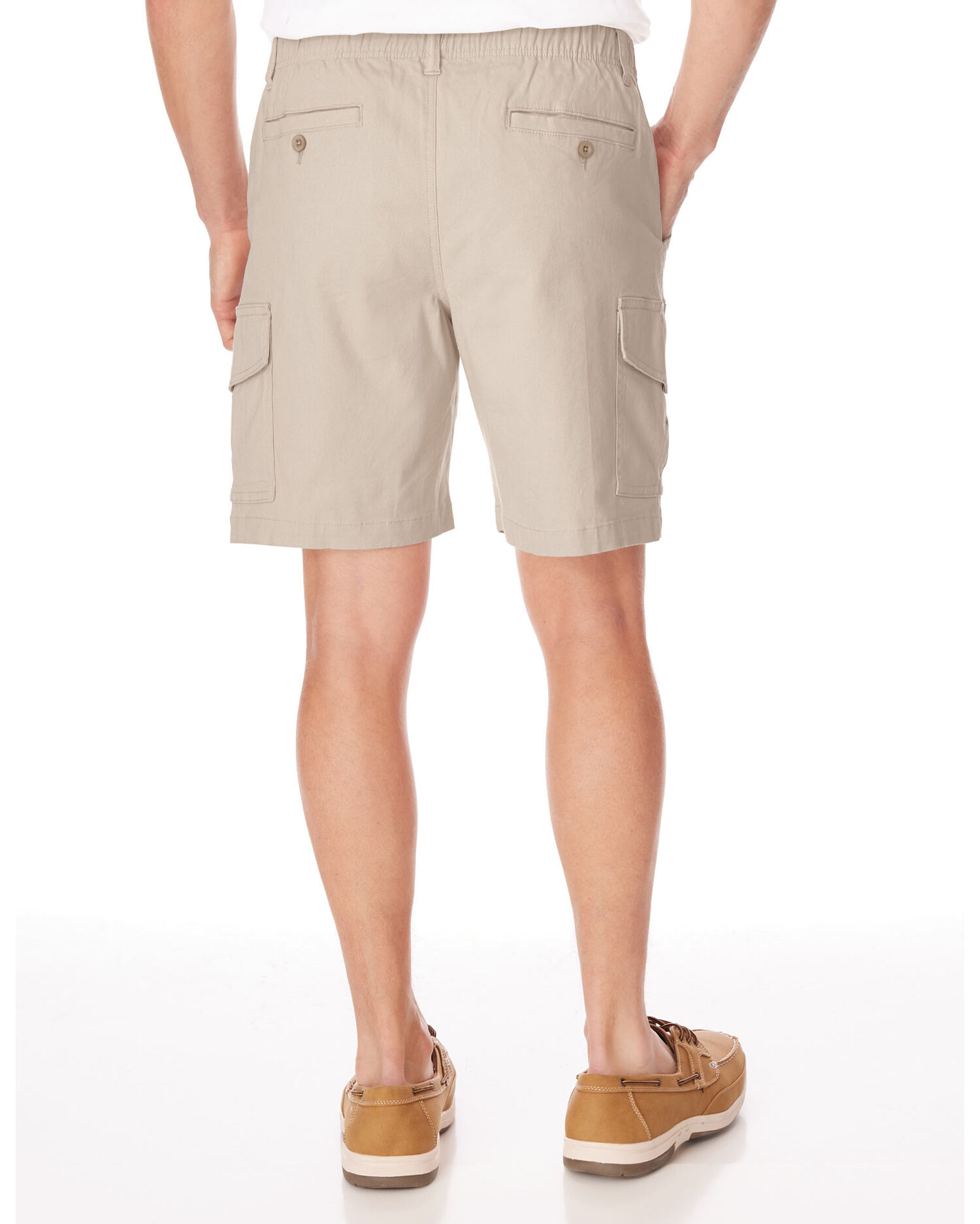 JohnBlairFlex Relaxed Fit Full Elastic Cargo Shorts Blair