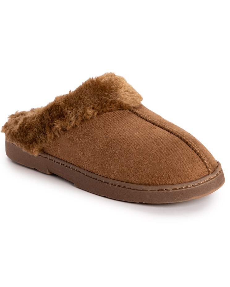 MUK LUKS® Women's Poly Suede Clog Slippers image number 1