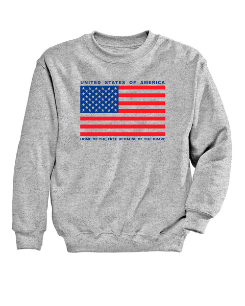 USA Flag Graphic Sweatshirt
