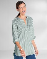 Foxcroft Striped Non-Iron Tunic thumbnail number 1