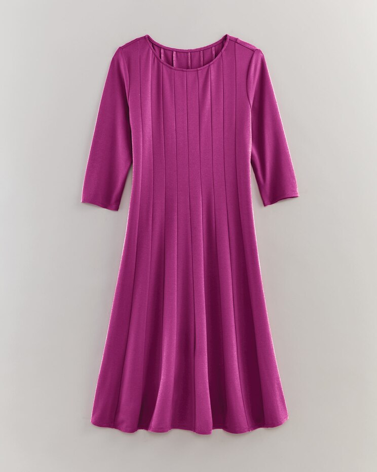 Three-Quarter Sleeve Knit Dress image number 1