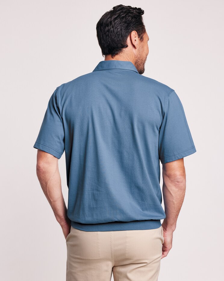 John Blair Piped Banded-Bottom Polo image number 2