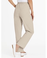 Crinkle Cotton Pull-On Pants thumbnail number 3
