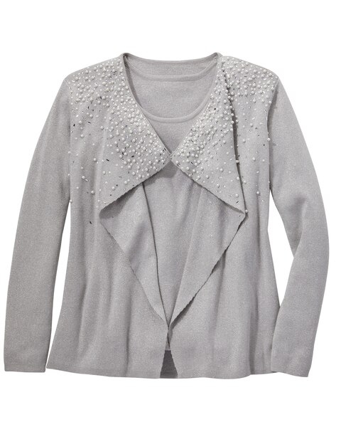 Metallic Pearl Sweater