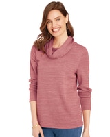 Soft Knit Cowl Neck Top thumbnail number 1