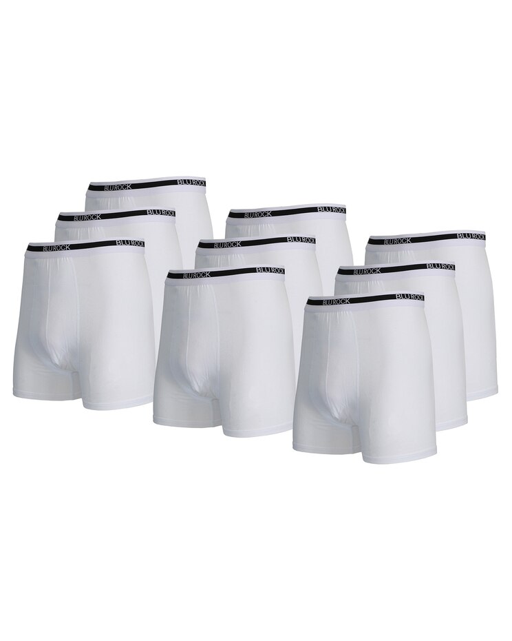 9-Pack Men's Stretch Cotton Boxer Briefs image number 1