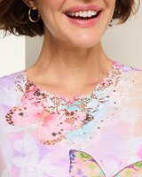 Alfred Dunner Butterfly Floral Top thumbnail number 2