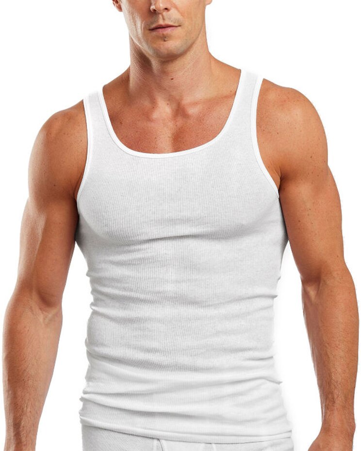 Hanes 5-Pack Tall A-Shirts image number 1