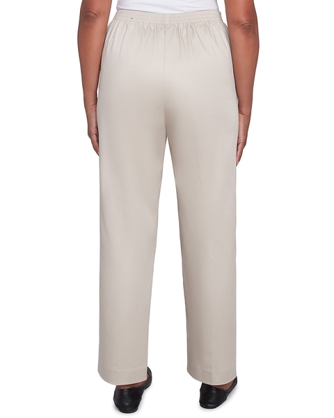 Alfred Dunner® Coming Up Roses Sateen Woven Short Length Pant