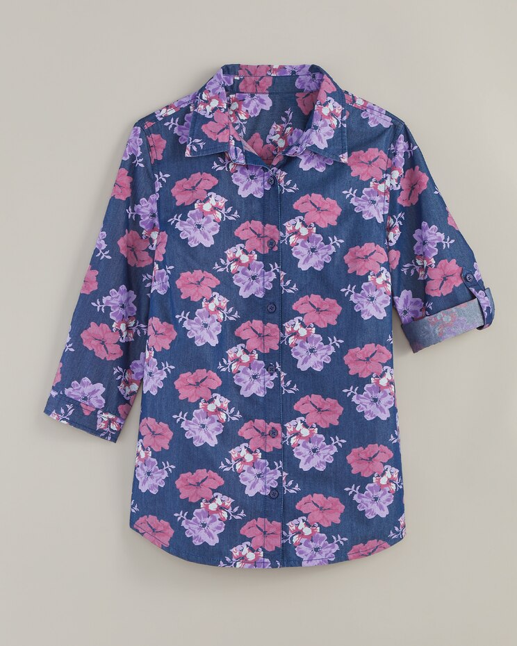 DenimLite Print Shirt image number 4
