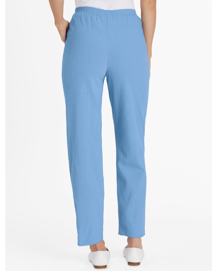 Crinkle Calcutta Cloth Pull-On Pants image number 2