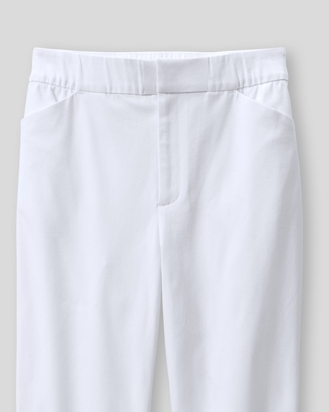 Cotton Bi-Stretch Ankle Pants