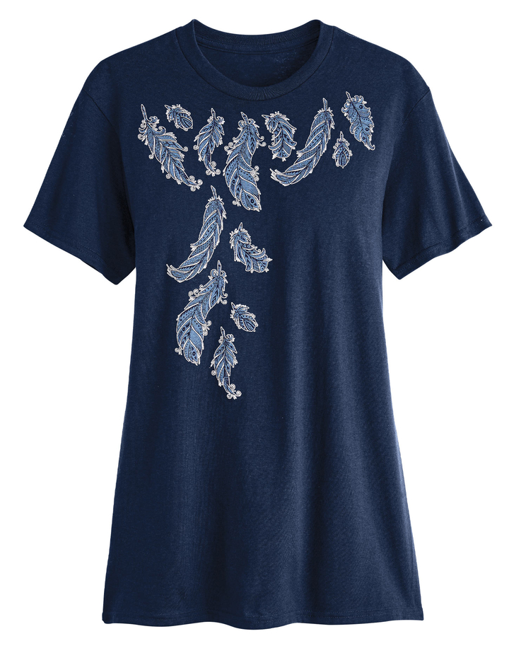 Feathers Graphic Tee image number 1