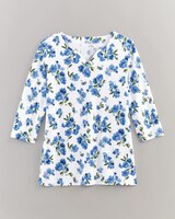 Essential Knit Notched Tee thumbnail number 2