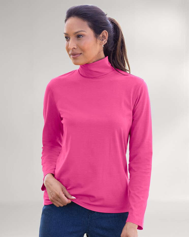 Prima™ Cotton Solid Turtleneck image number 1
