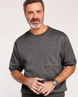 John Blair® Supreme Fleece Short-Sleeve Sweatshirt thumbnail number 1