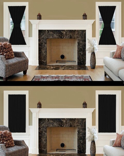 Darcy Rod Pocket Door Panel with Tieback