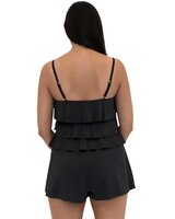 Fit 4 Ur Hips Solid 3 Tier V Hem Bandeau Romper thumbnail number 2