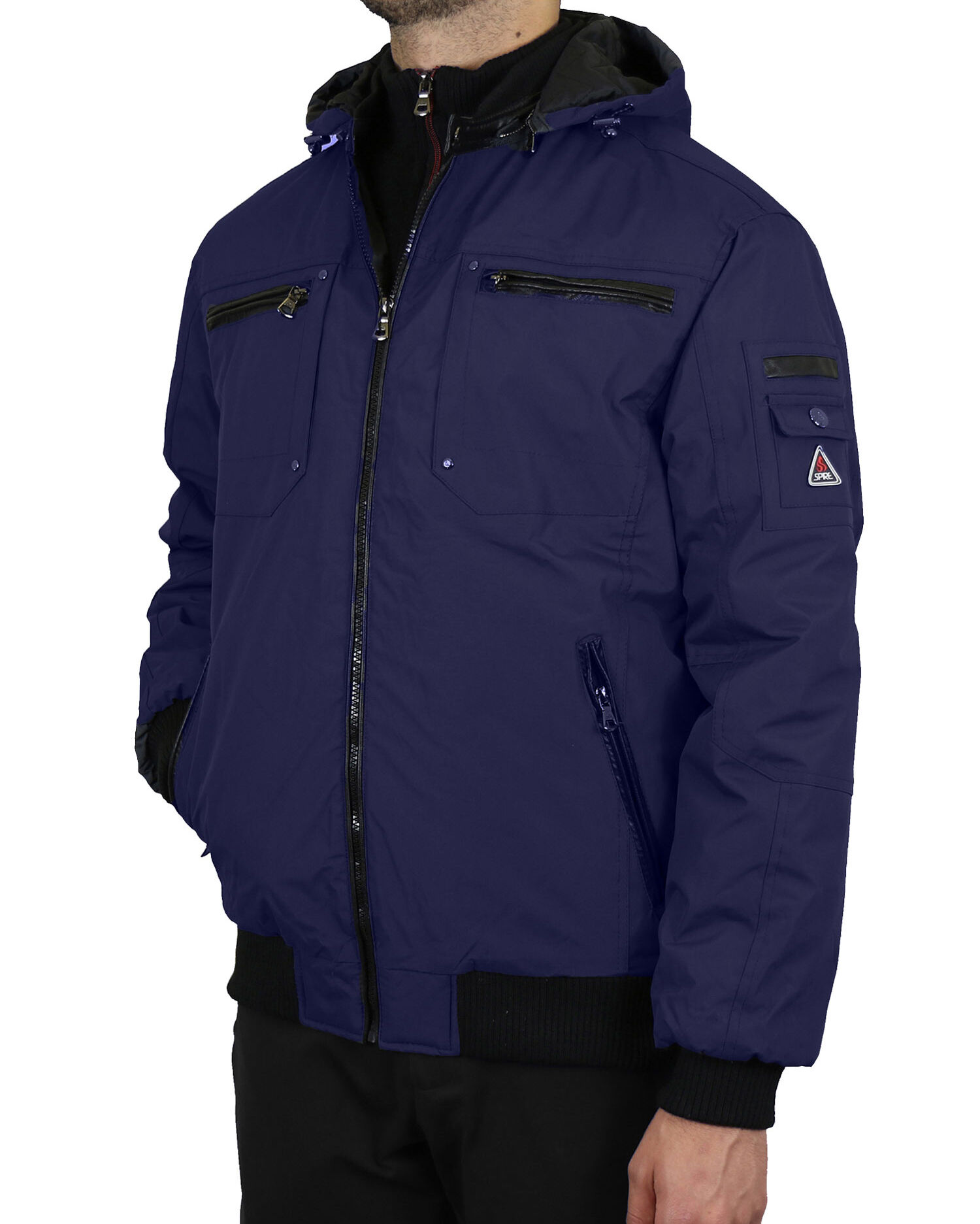 Spire by galaxy men's heavyweight moto style jacket 2025