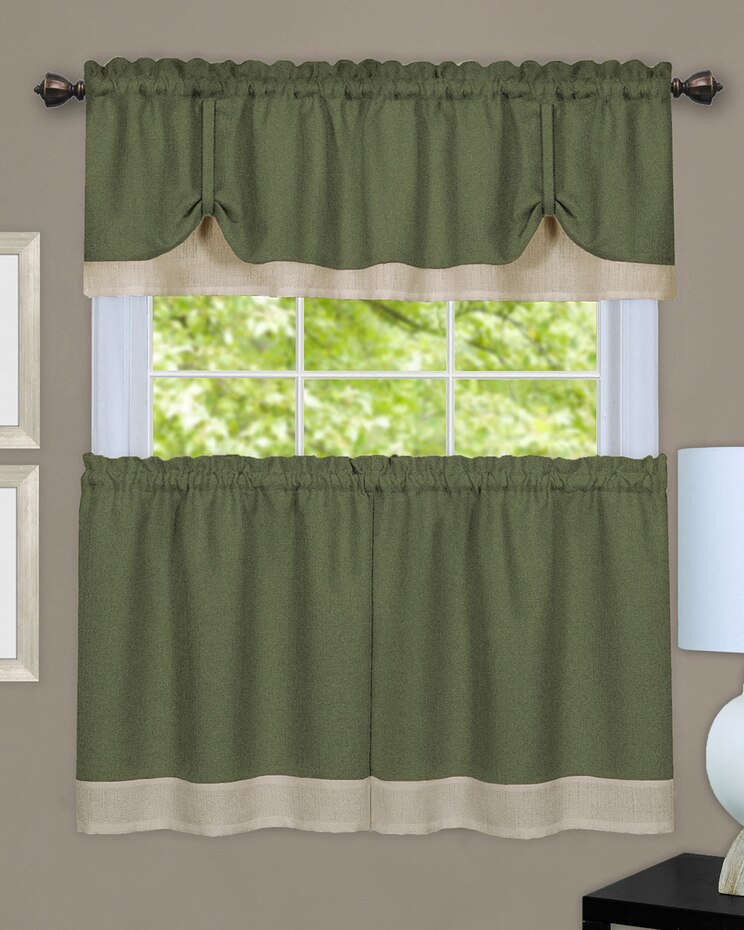 Darcy Window Curtain Tier and Valance Set image number 1