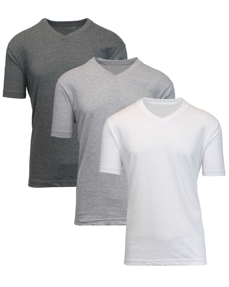 Men's Short Sleeve V-Neck Tee- 3 Pack image number 1