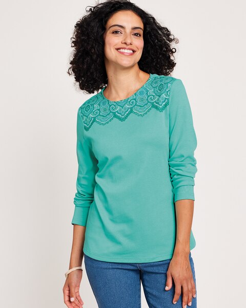 Essential Knit Paisley Print Top