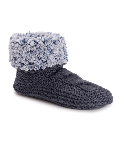 MUK LUKS Frosted Sherpa Cuff Bootie