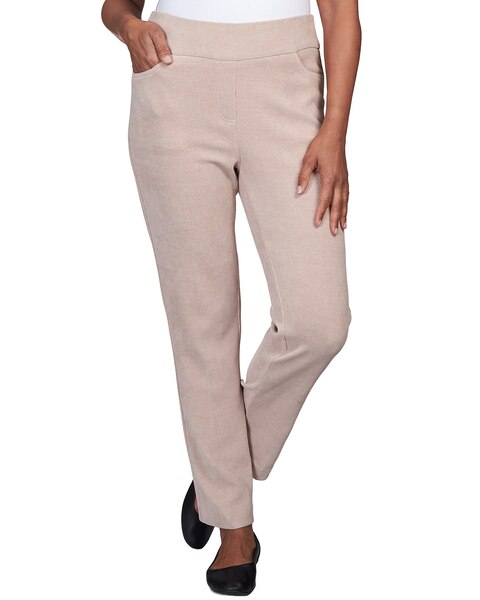 Alfred Dunner® St.Moritz Knit Corduroy Pull On Short Length Pant