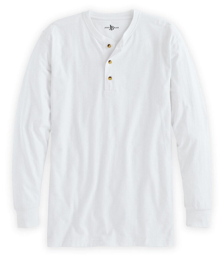 John Blair Everyday Jersey Knit Long-Sleeve Henley image number 1