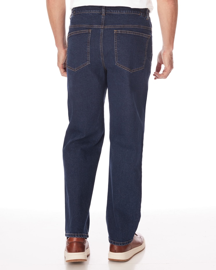 John Blair Flex Relaxed-Fit Side-Elastic Jeans image number 2