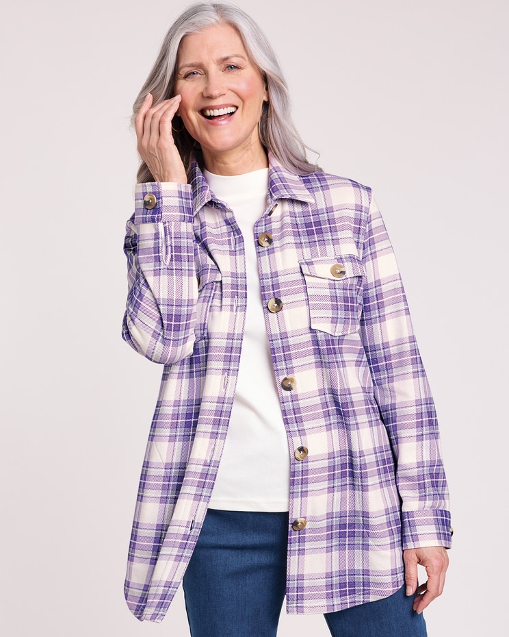 Better-Than-Basic Fleece Shirt Jacket image number 1