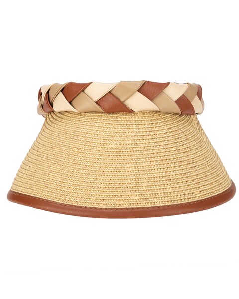 Boss Visor - Ultrabraid Visor With Pu Braided Band Hat