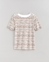 Essential Knit Boatneck Button Trim Top thumbnail number 1