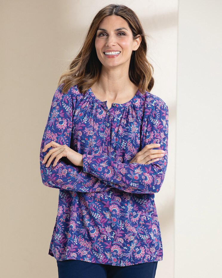 English Floral Crinkle Popover image number 1