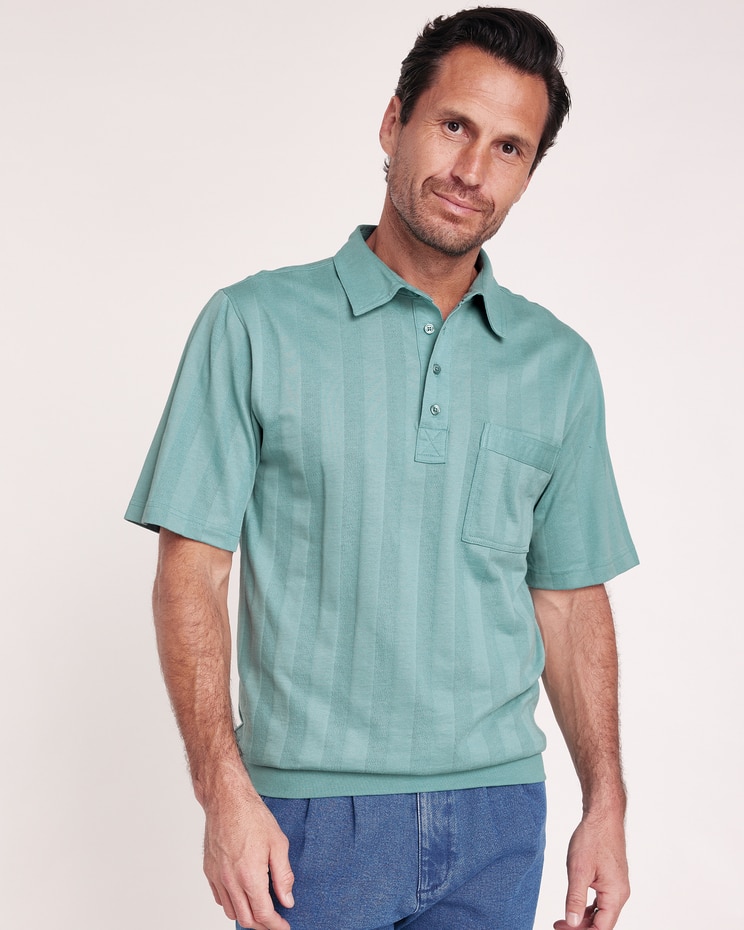 John Blair Short-Sleeve Tone-on-Tone Polo image number 1