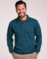 John Blair® Supreme Fleece Polo thumbnail number 1