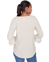 Ruby Rd® Go Wild Woven Luxe Smocked Top thumbnail number 2