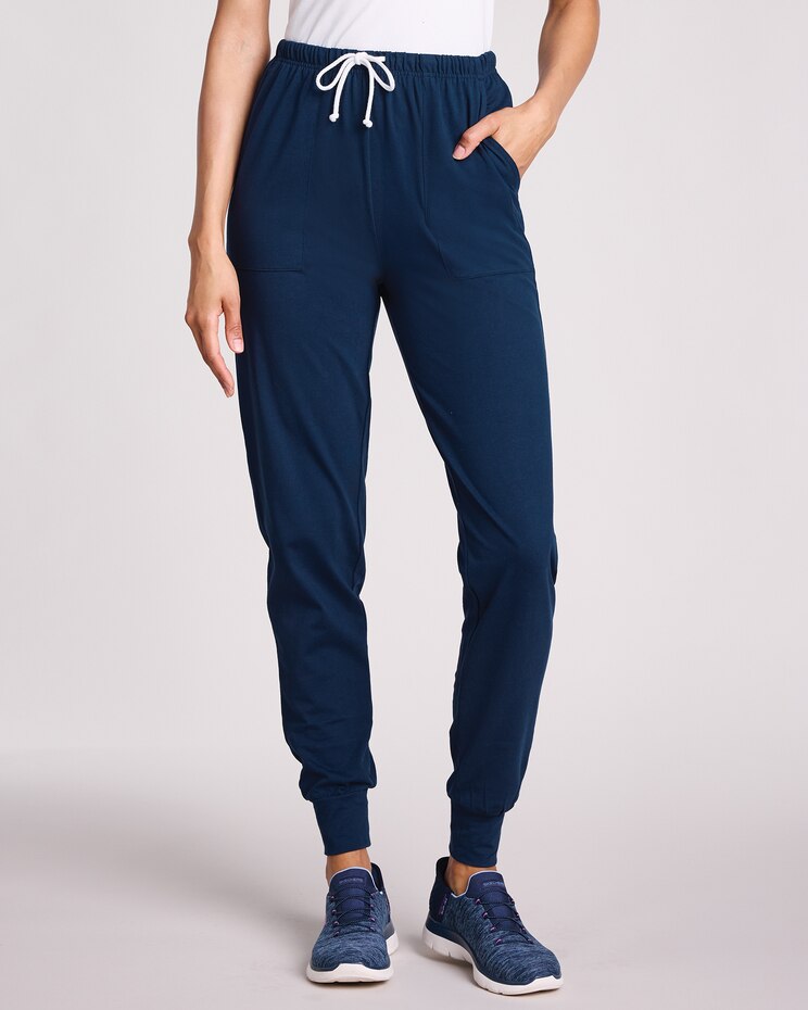 Knit Drawstring Sport Joggers image number 1
